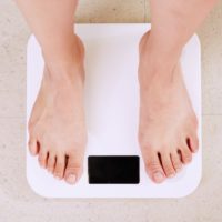 feet on weighing scales