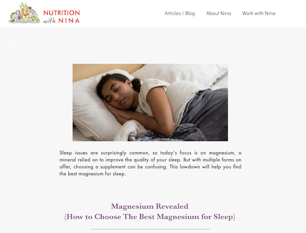 Revealed! The types of magnesium for deeper sleep and why.